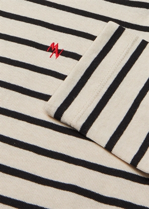 Maggie Pablo ls bluse Vanilla Ice/Black Mads Nørgaard